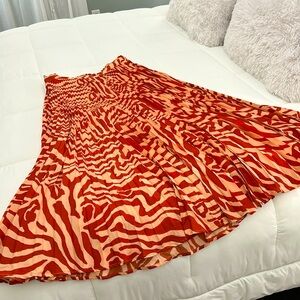 Maeve by Anthropologie Pleated Maxi Skirt US 12